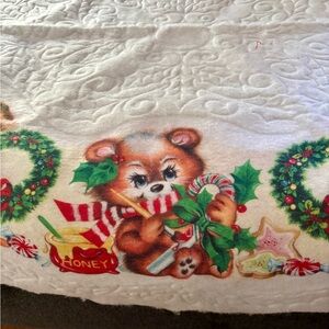 Vintage Midcentury felt tree skirt( uncut) . Joyce Garafolo  for Rennoc